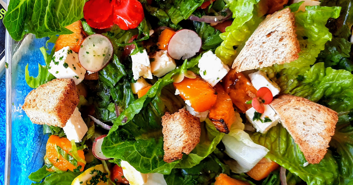 Butternut Feta Salad - Sirimon Cheese