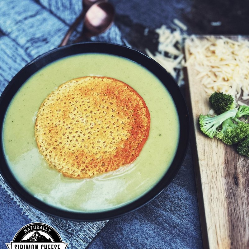 Broccoli Cheddar Soup with Cheddar Tuile.jpg