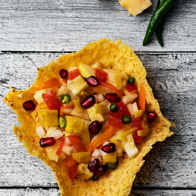 spicy chaat in a chili cheddar basket.png