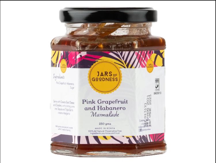 Pink Grapefruit Habanero Marmalade 250g Sirimon Cheese